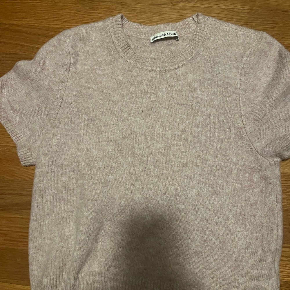 Abercrombie & Fitch Pink Knit Blouse
